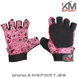 Дамски Фитнес ръкавици Flower PINK AS